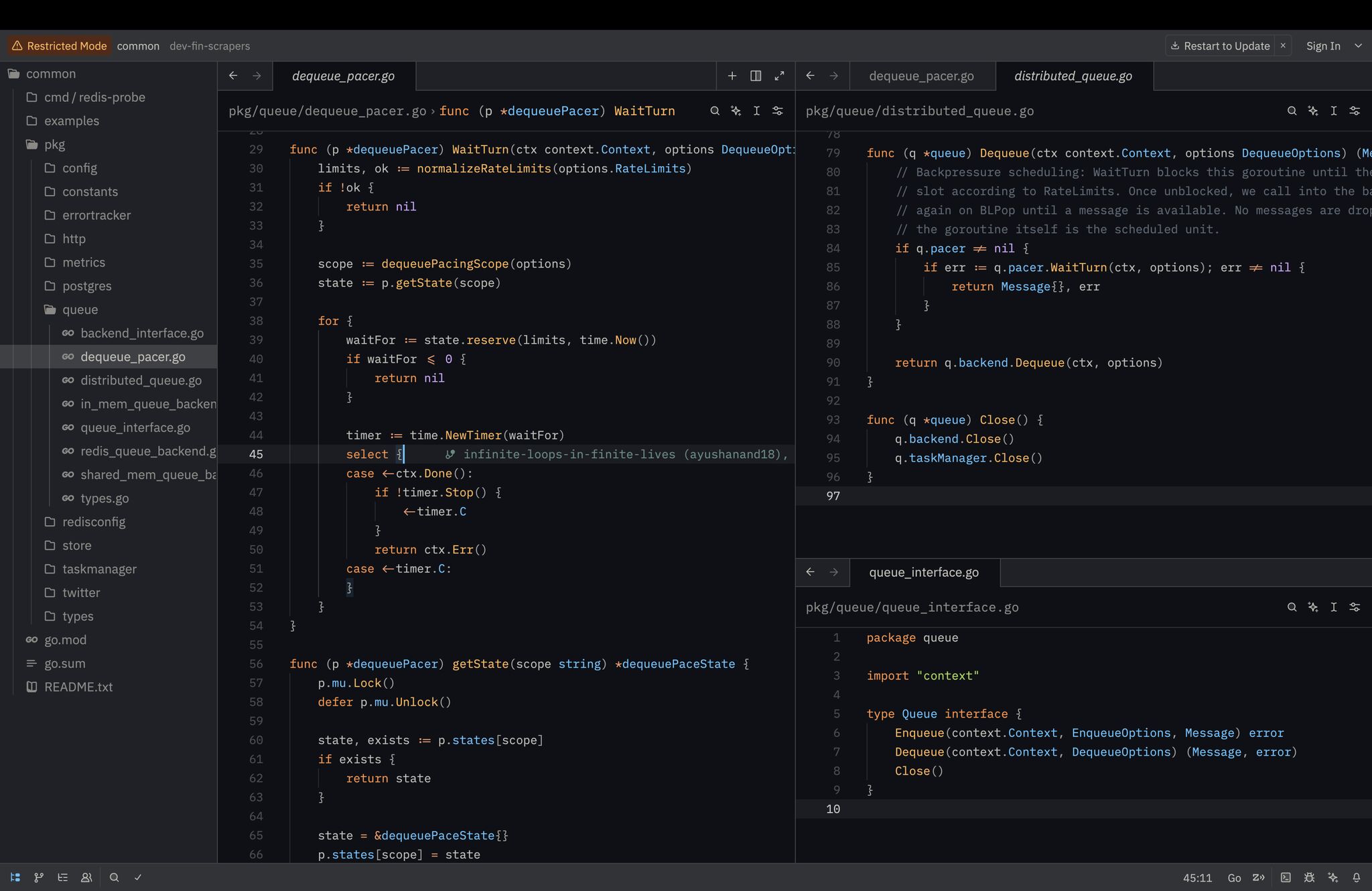 Distributed Queue Code